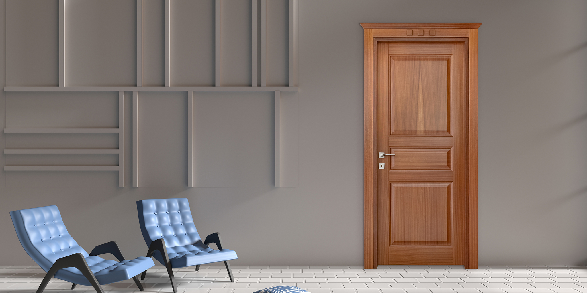 Ceviz Göbekli Mobilya Kapılar 4 MSF - 01