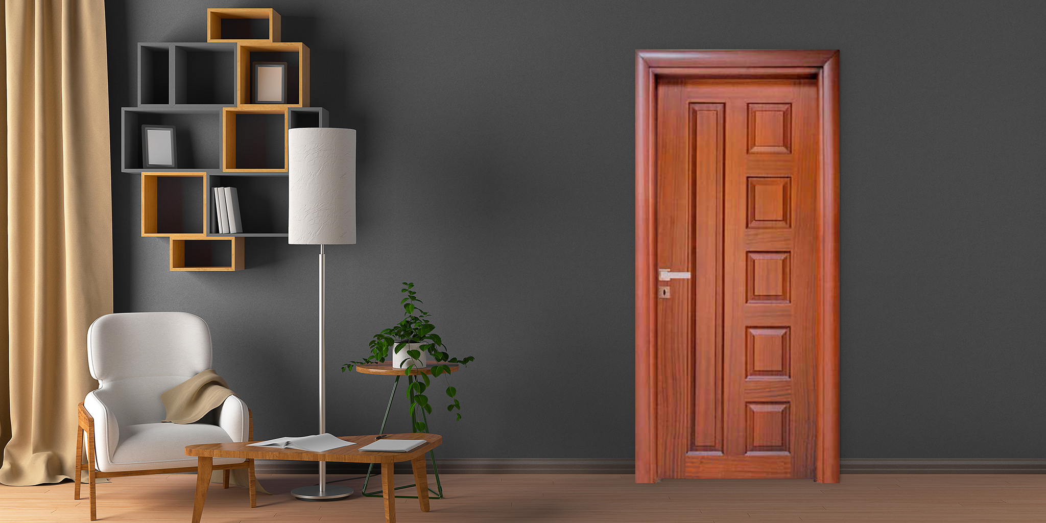 Ahşap Kaplama Kapı Modeller