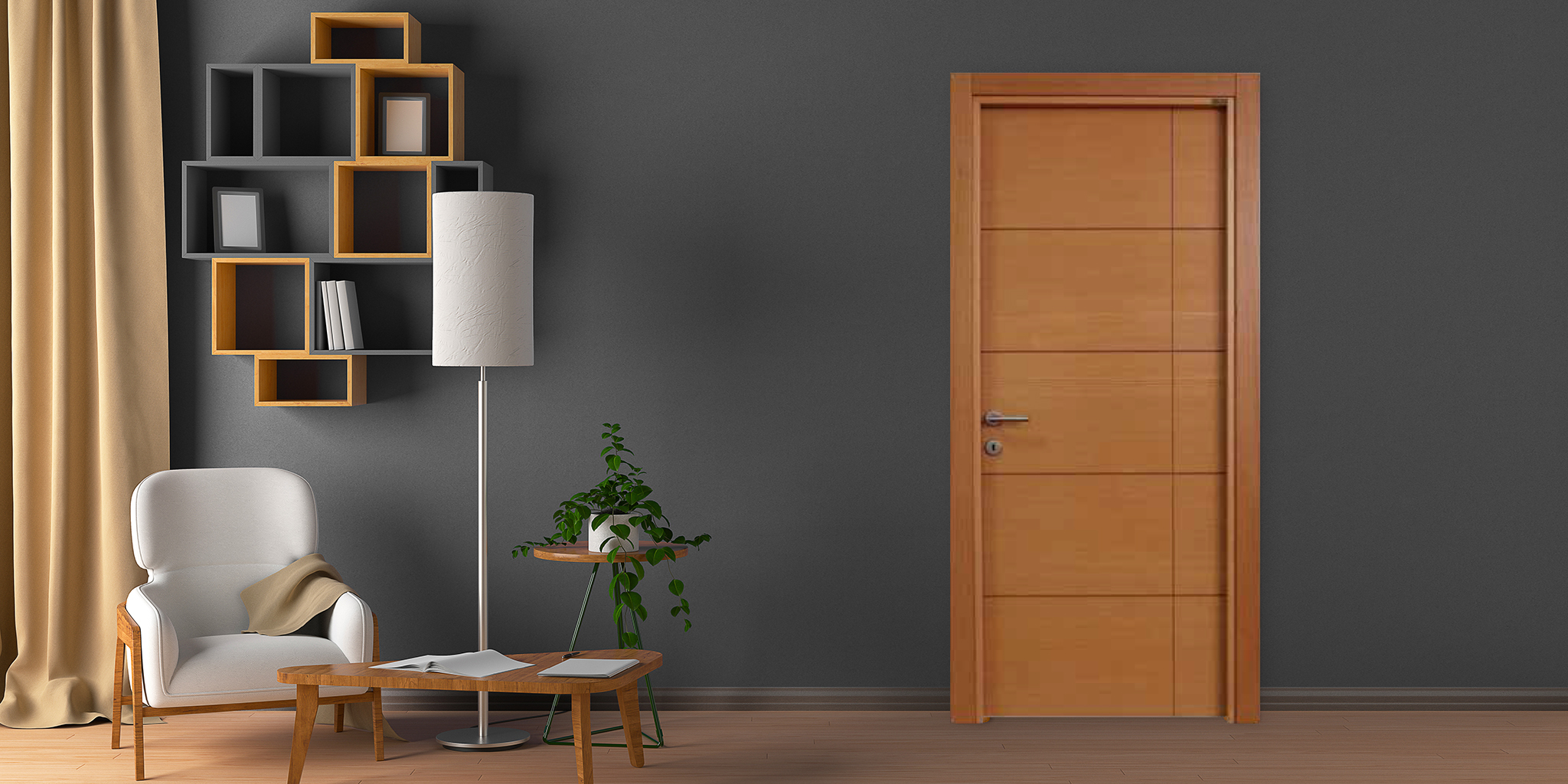 Ahşap Kaplama Kapı Modeller